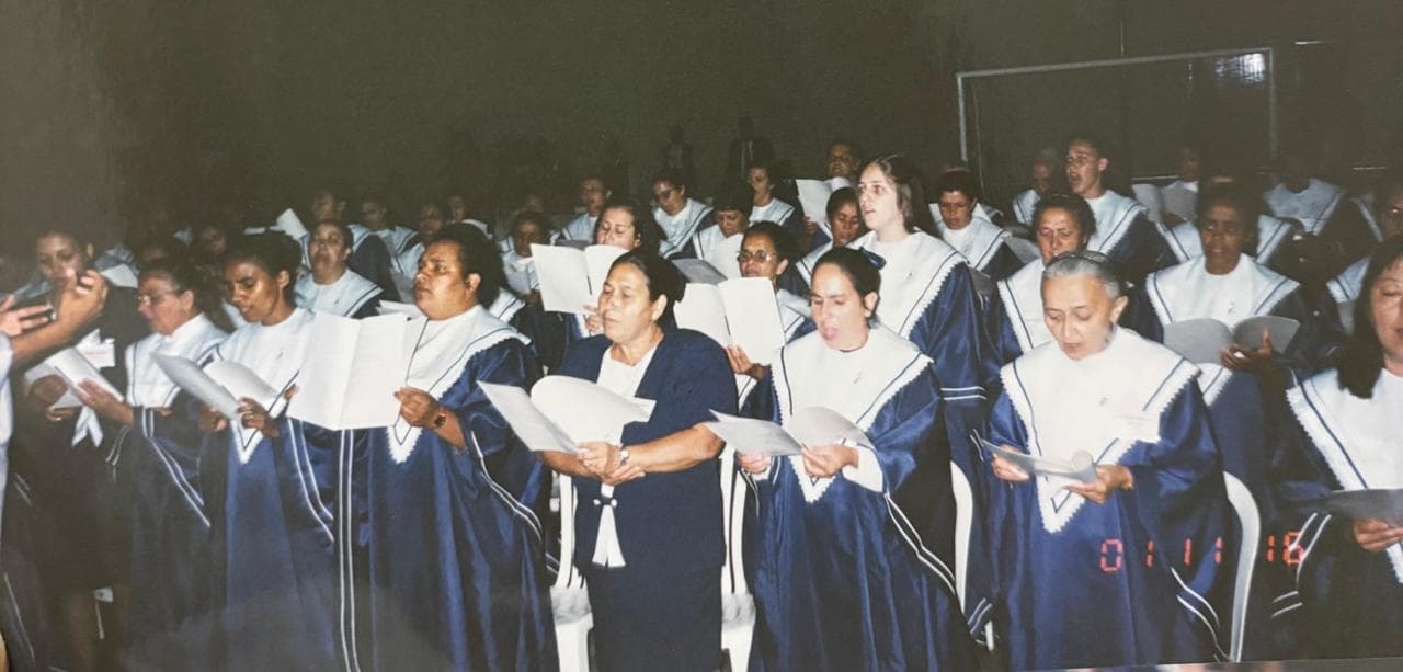 Foto histórica da AD Madureira Atibaia