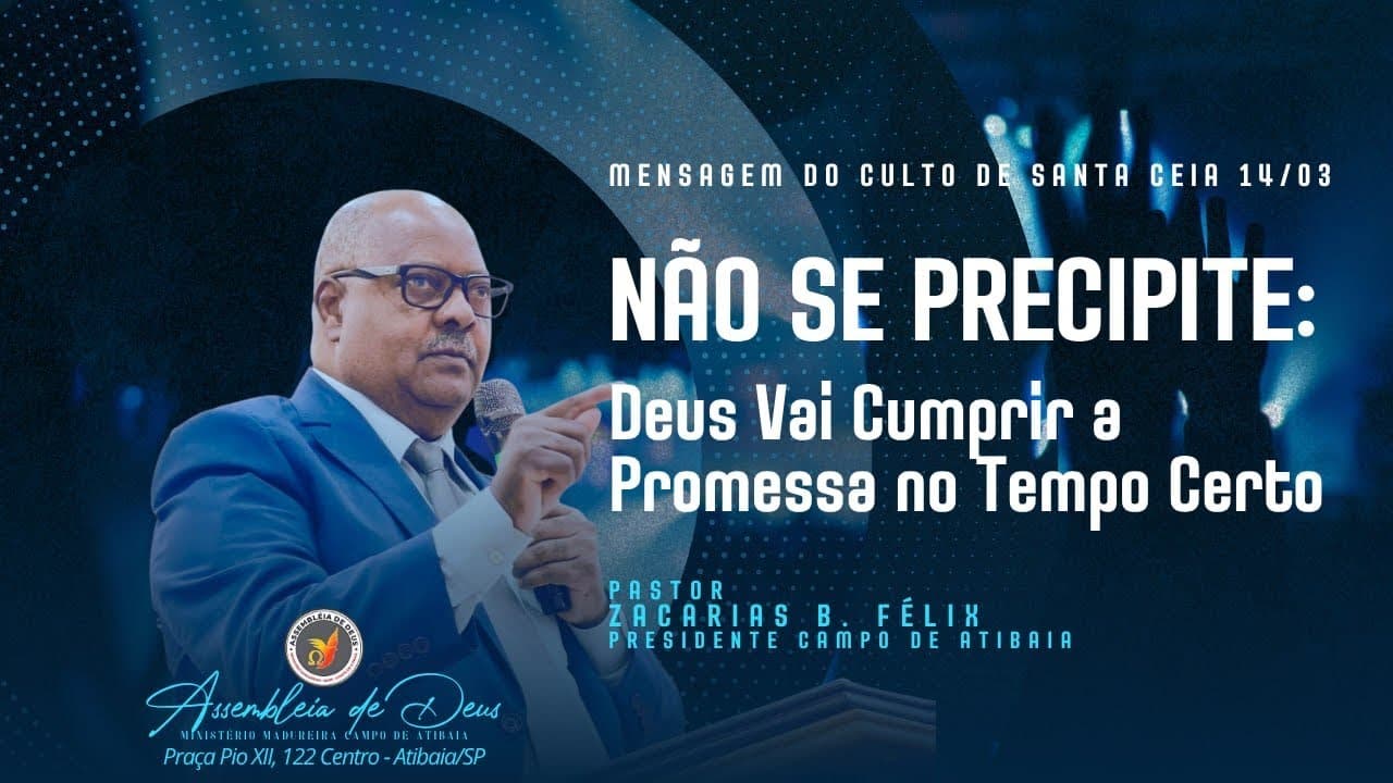 NÃO SE PRECIPITE: Deus Vai Cumprir a Promessa no Tempo Certo | Pr. Zacarias